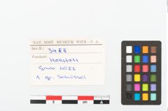 Etikett zu Keramikstufenschüssel (NHMW-PRAE-003488)